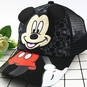 NEW! Disney’s Mickey Mouse Baseball Cap in Black with Breathable Mesh Back!